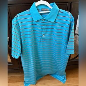 Peter Millar striped polo size M